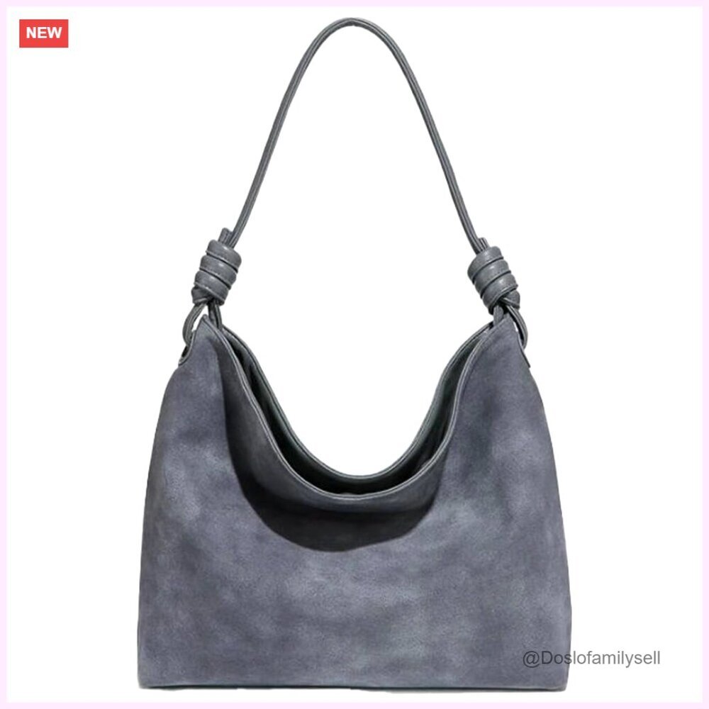 Large Vegan Leather Tote Bag with Magnetic Closure Hobo Shoulder Satchel